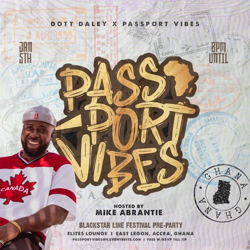'Passport Vibes' PreParty for Black Star Line Festival set for